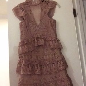 aqua ruffle dress worn once